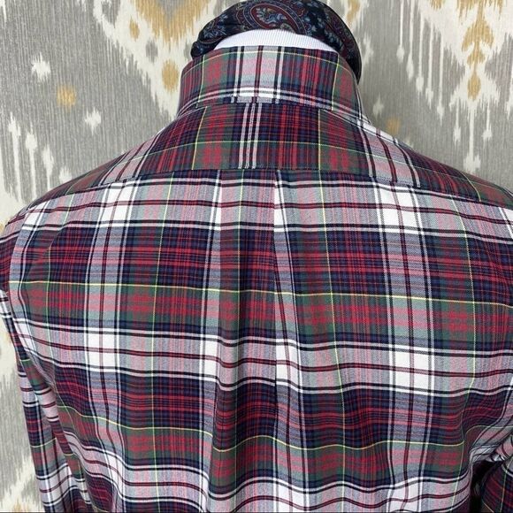Ralph Lauren Red Tartan Plaid Button Down Shirt - Picture 12 of 16